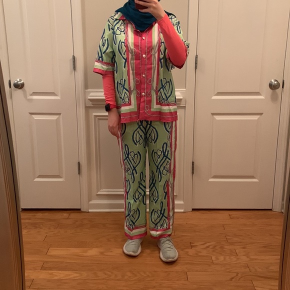 Gossip Printed Pink, Green, White and Blue Set - Picture 6 of 17